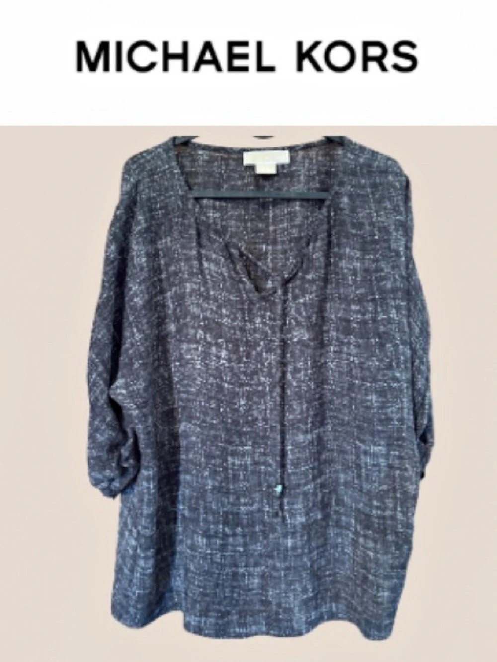 Michael Kors Women's Abstract Print oversized Blouse